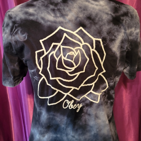 Obey Mira Rosa Cobalt Tie Dye T-Shirt. EUC! Sold Out! Size small - Picture 3 of 8